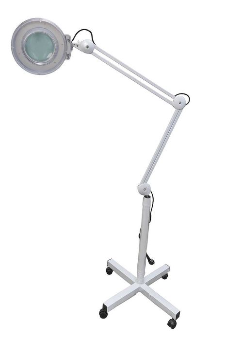 Косметологическая лампа-лупа T5A с подставкой, диаметр 23 см напольная