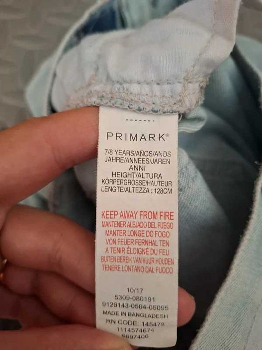 Calções de Ganga Primark (7-8 anos / 128 cm) Excelente Estado