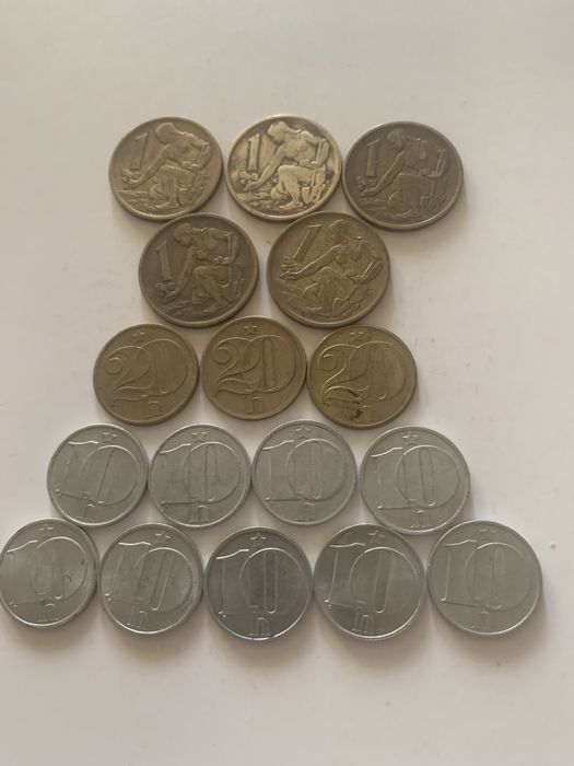 Монеты Чехословакии по годам