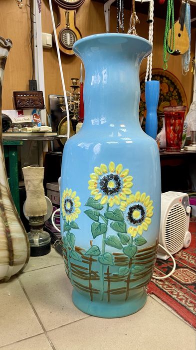 Велика фарфорова ваза 80-х років Україна