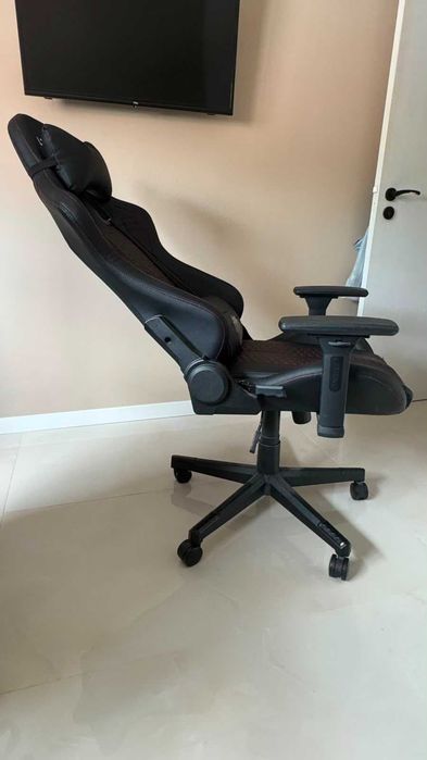 Cadeira gaming NIBE pele sintética preto/vermelho