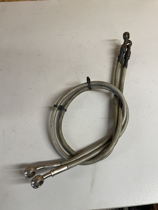 Przewody przód hamulcowe w stalowym oplocie honda cbr f4 i inne