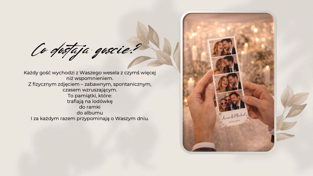 Fotobudka na Wesele - najniższe ceny!