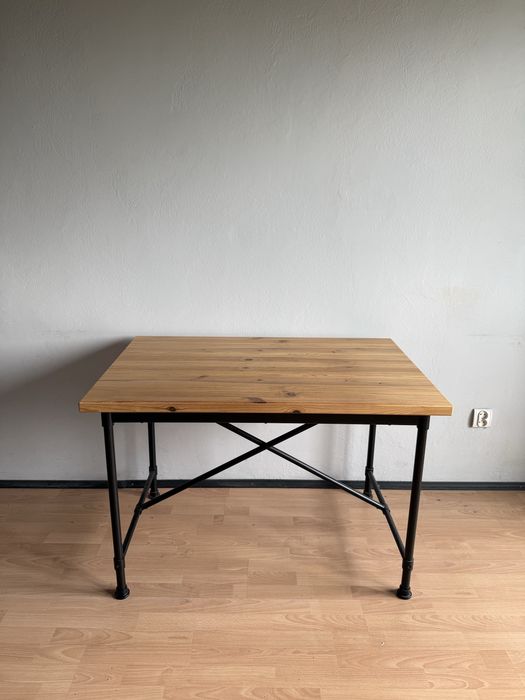Biurko ikea industrialne, loft,drewno