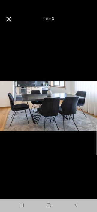 Mesa de Jantar Madeira Preta