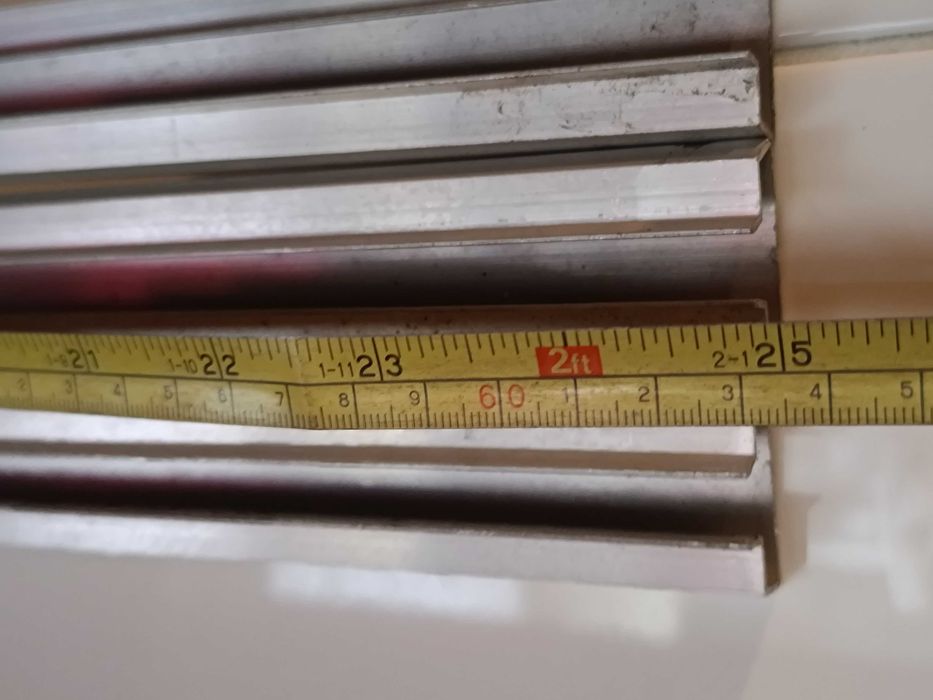 3 Calhas de alumínio de 63cm