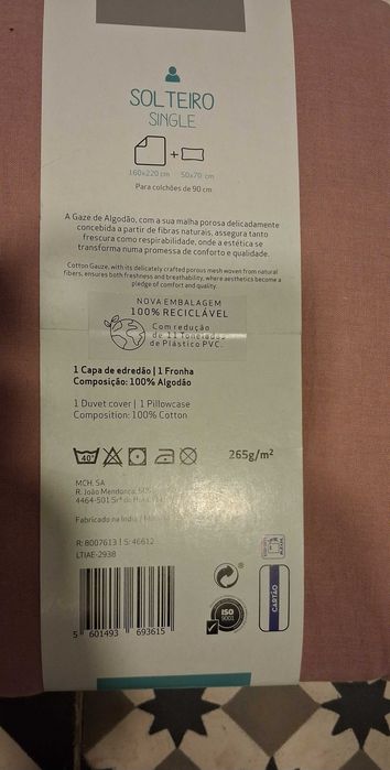 Conjunto capa edredao + fronha rosa Kasa