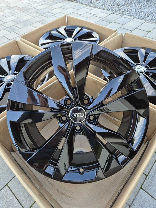 Felgi 18" 5x112 OEM Borbet VW Cupra Audi Skoda Seat Czarne Nowe | #BO18