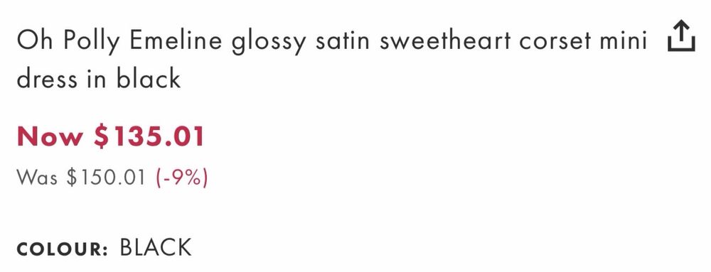 Корсетна атласна міні сукня Oh Polly