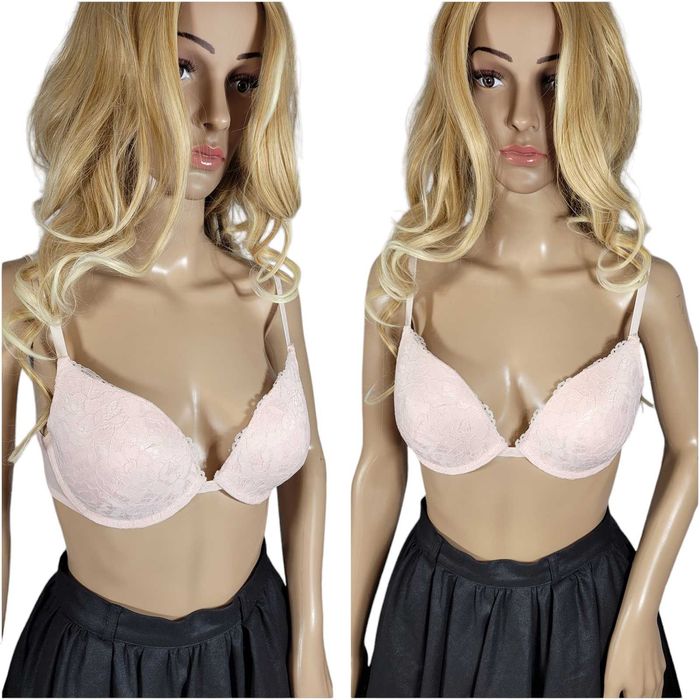 Nowy jasno różowy stanik biustonosz 80C push up Secret Possessions