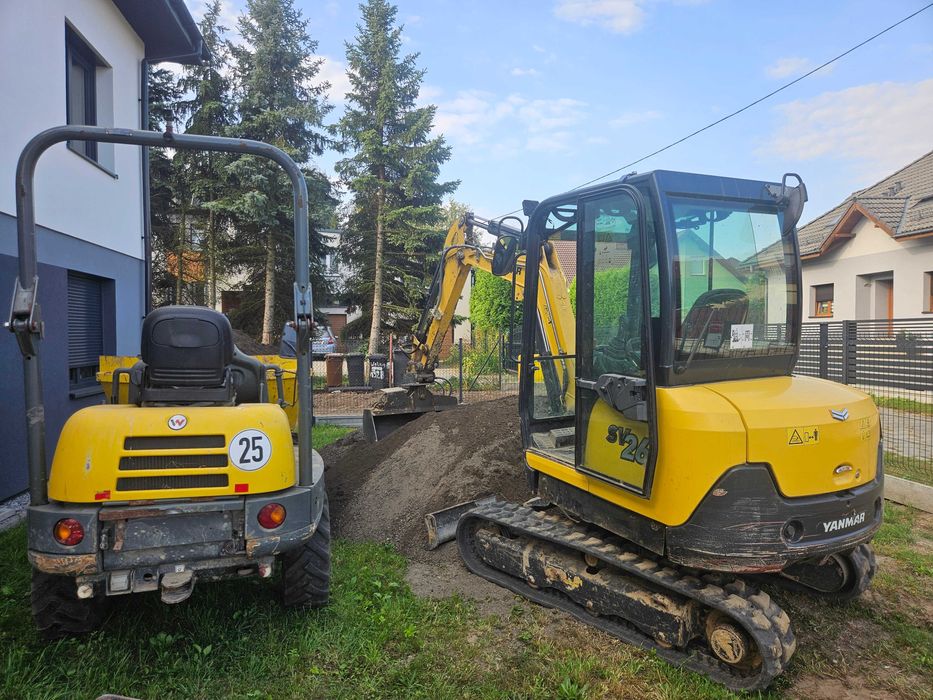 Wynajem wozidło minikoparka