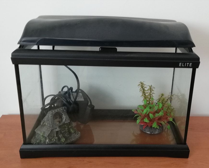 Aquário vidro com acessórios 42x30x22 Elite