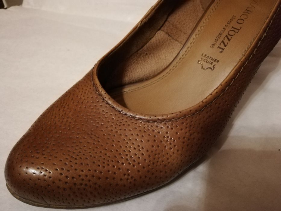 Buty na obcasie Marco Tozzi 100% skóra naturalna r. 38
