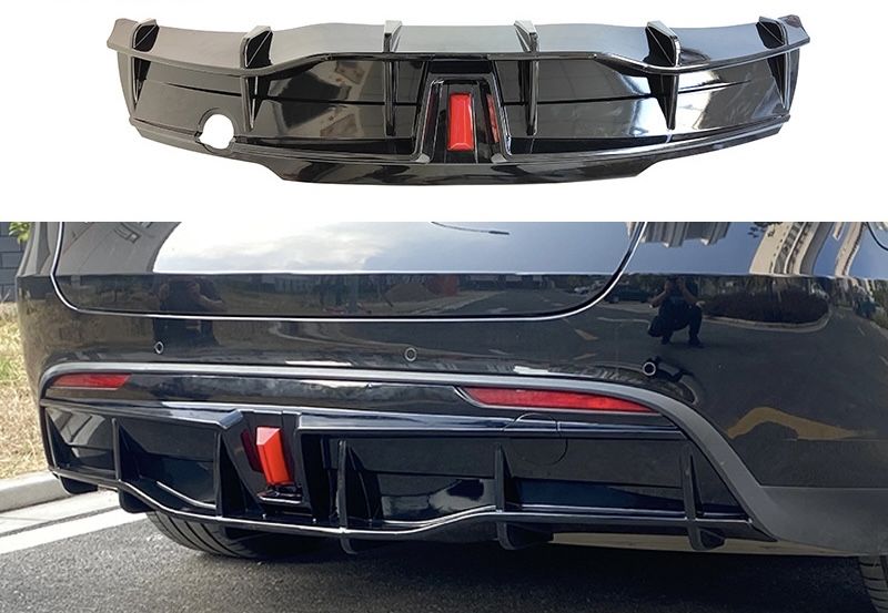 Диффузор бампера Tesla Model Y зі стопом у стилі Formula 1 спойлер сплиттер зеркала сплiтер