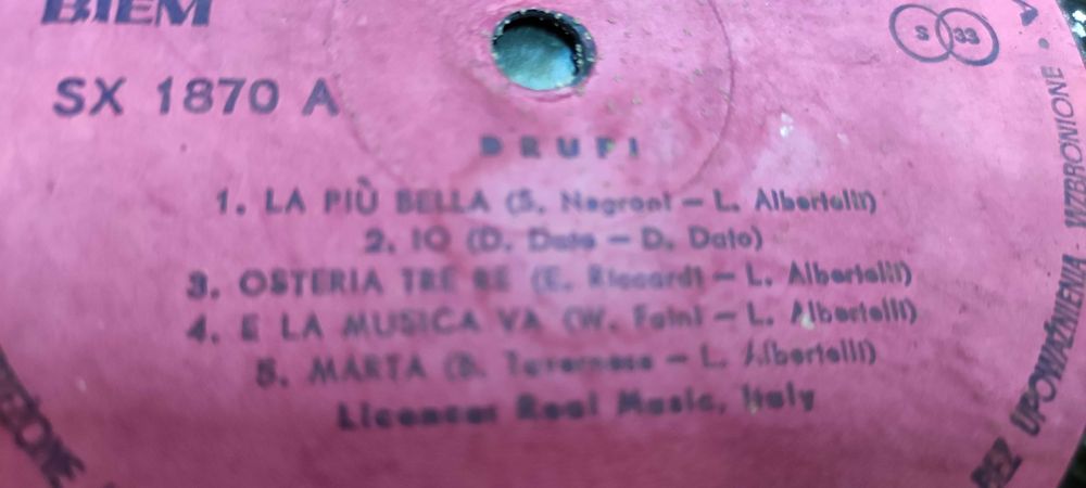 płyta winylowa Drupi Winyl