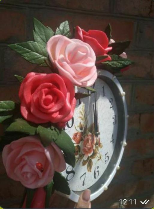 Настенные часы ручной работы