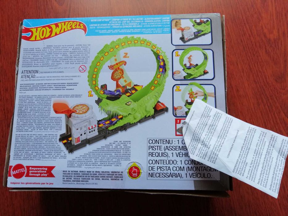 Pista Hot Wheels City ataque do crocodilo, Novo