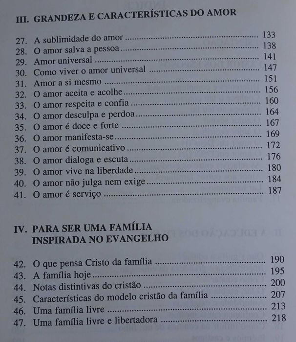 A Família Comunhão de Amor (47 Textos de Reflexão e Diálogo)