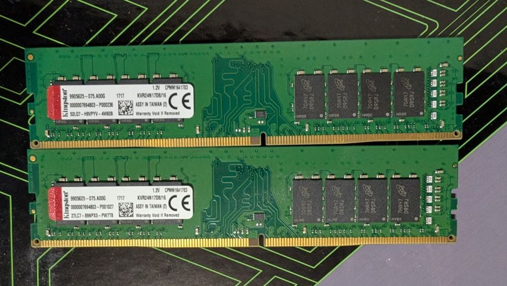 Kingston 32 gb ddr4 2400 mhz (2* 16 gb)