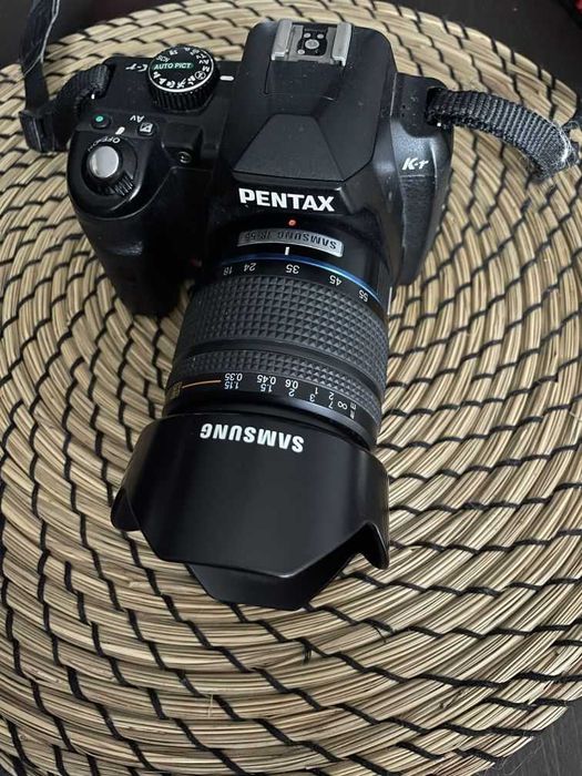 Aparat lustrzanka Pentax K-r zestaw obiektyw akcesoria