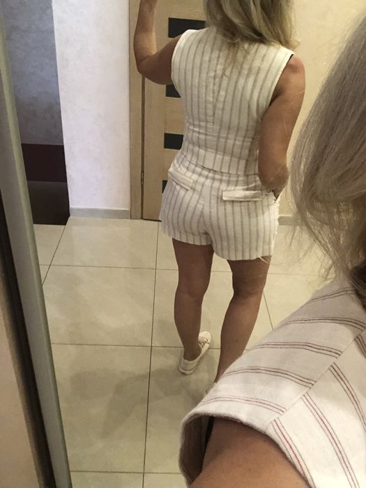 Жіночий лляний  костюм фірми ZARA.Розм.38