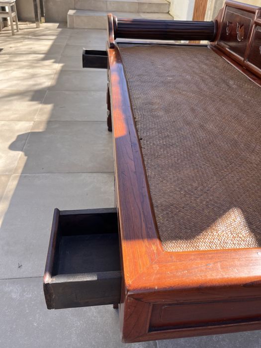 LUOHAN - Cama de dia chinês tradicional Luohan Bed