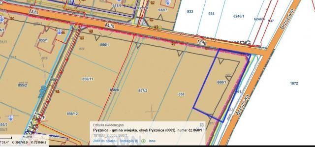 (Rezerwacja) Działka budowlana 11,36a Pysznica