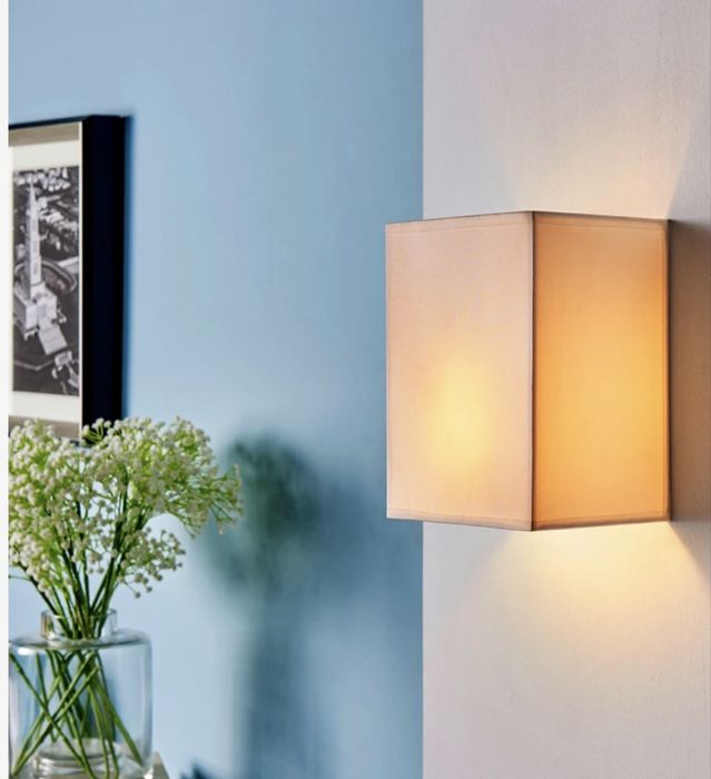 2 x Candeeiros aplique em tecido natural