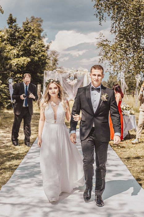 Suknia ślubna w stylu "boho"