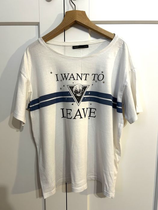 Biała koszulka, t-shirt House z nadrukiem