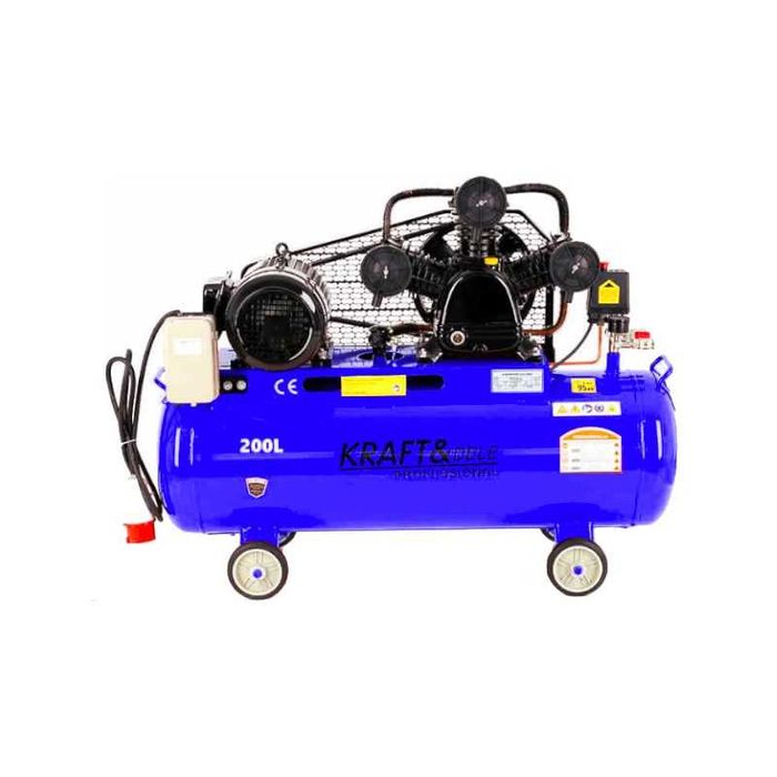 KRAFT&DELE Kompresor Olejowy Sprężarka 8Bar 200l 400v 6,5km KD4064