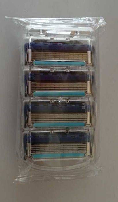 Лезвия для  бритья  4 шт подходят для станка Gillette Fusion