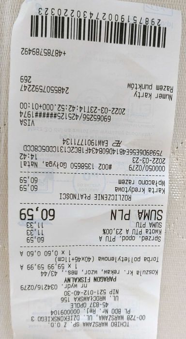 Nowa granatowa koszula w deseń krótki rękaw Tchibo rozm. 43/44