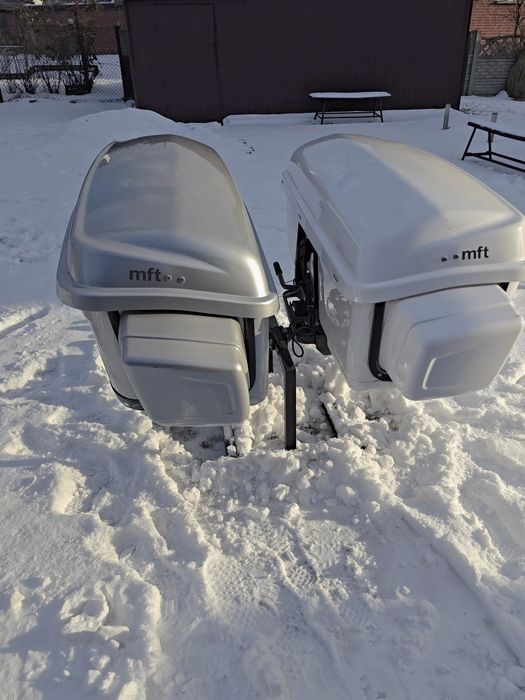 Kufer box na narty na hak mft