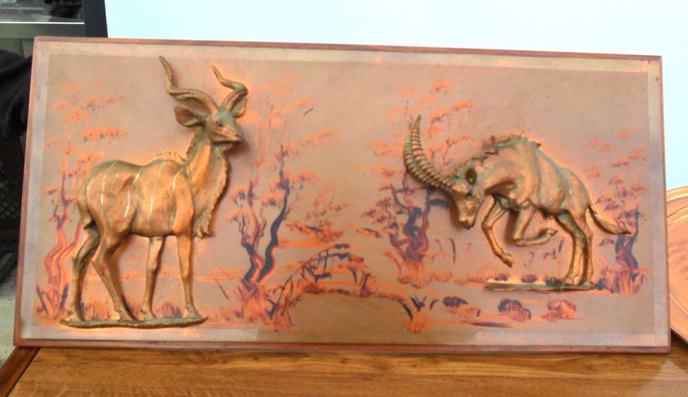 Quadros grandes em cobre - relevo - diversos