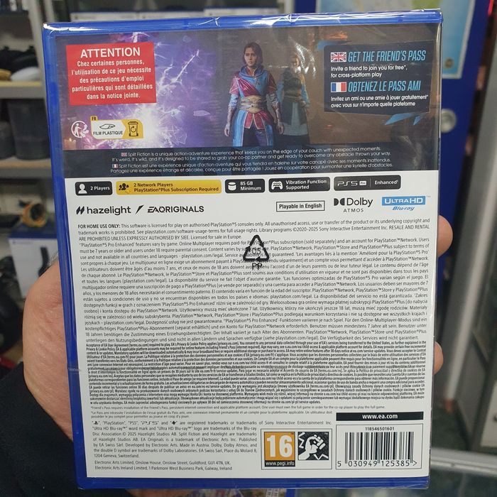 Гра Split Fiction для Sony PlayStation 5 PS5 (нові дискі)  магазин