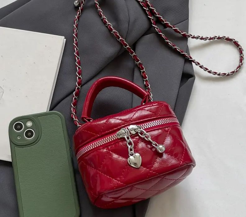 Сумка міні червона