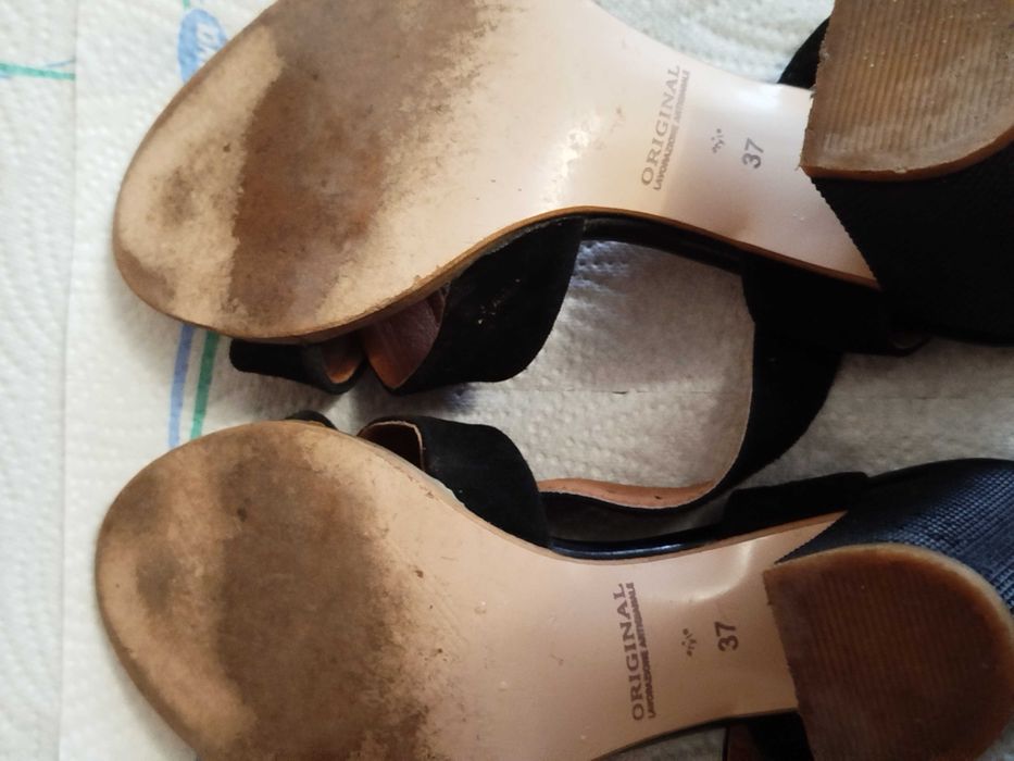 Босоніжки жіночі замшеві