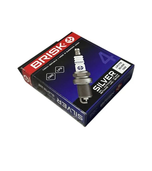 Свеча BRISK Silver 1333 (LR17YS)  газ-бензин.Цена за упаковоку.