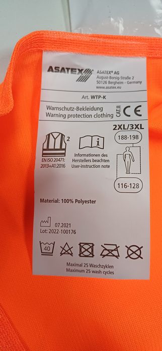Жилет сигнальний 2XL / 3XL