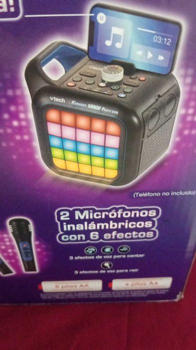 Karaoke VTech Light Party Duo Disco Edition 40W – NOVO em Caixa