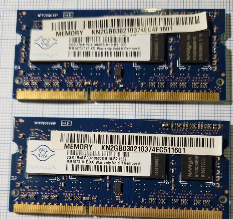 Memórias RAM PC2 e DDR3 e Disco SATA II