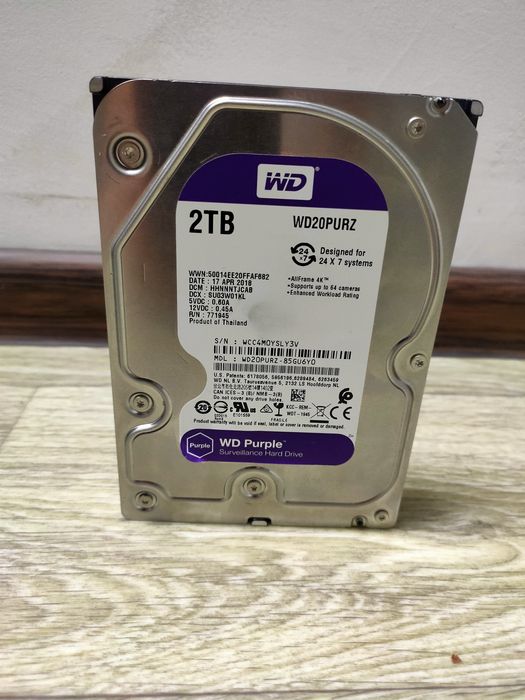 диск hdd 3.5 WD 2 Tb PURZ