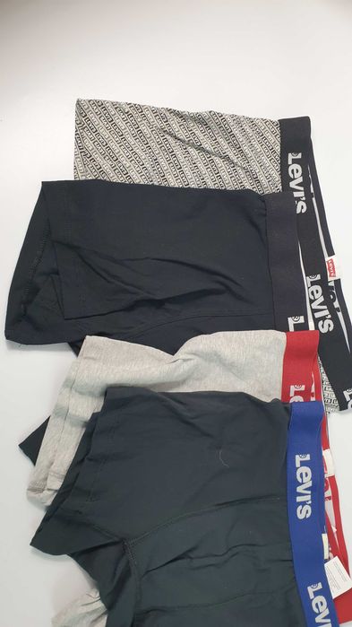 LEVI'S 4-PACK BOKSERKI męskie   majtki  4 PARY LOGO LEVIS rozmiar  s