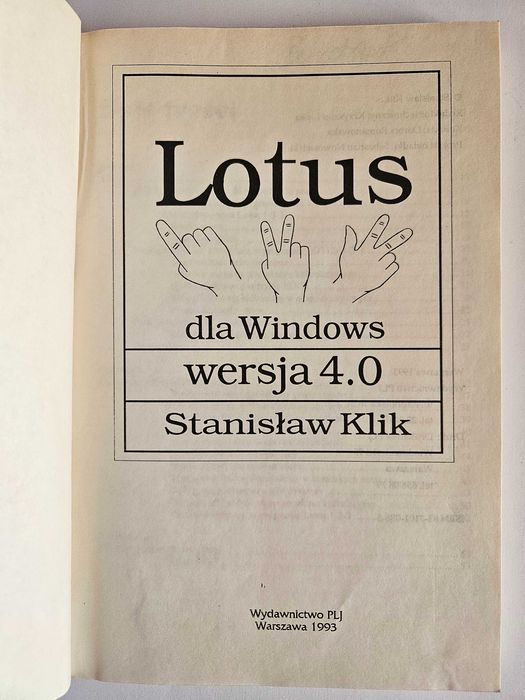 LOTUS dla WINDOWS Wersja 4.0 - Stanisław Klik