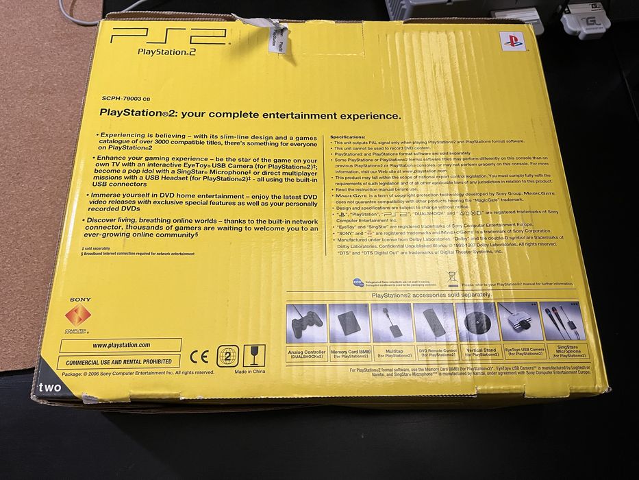 Sony Playstation 2 Slim PS 2 BOX jak nowy, stan kolekcjonerski.