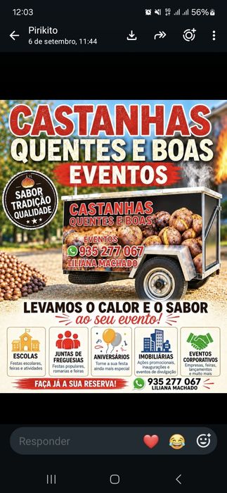 Castanhas assadas