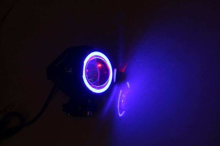 Halogeny motocyklowe RINGI soczewkowe reflektory lightbar led bmw U7