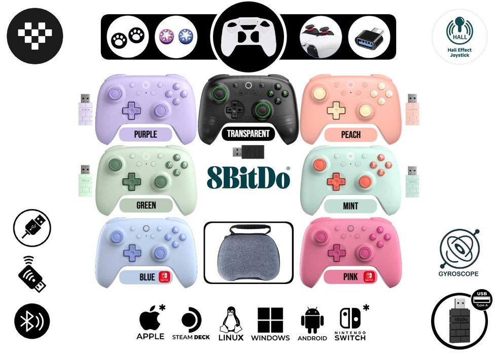8BitDo Ultimate 2C: «WIRELESS»/«SWITCH»