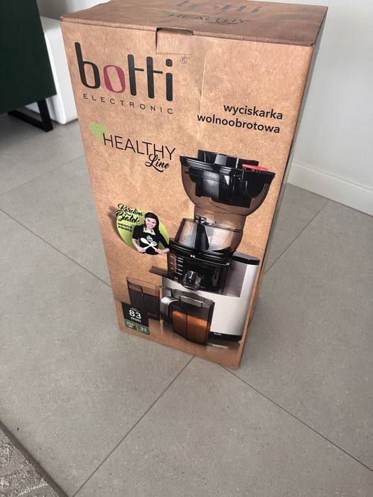 Botti Healthy Line – wyciskarka wolnoobrotowa 250 W, otwór 83 mm. Botti Healthy Line JE230-08M00